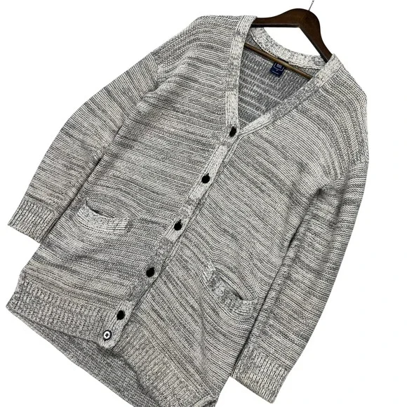 GAP Maternity Women's Marled Knit Cardigan Sweater Long Sleeve Pockets Size M - Picture 1 of 10